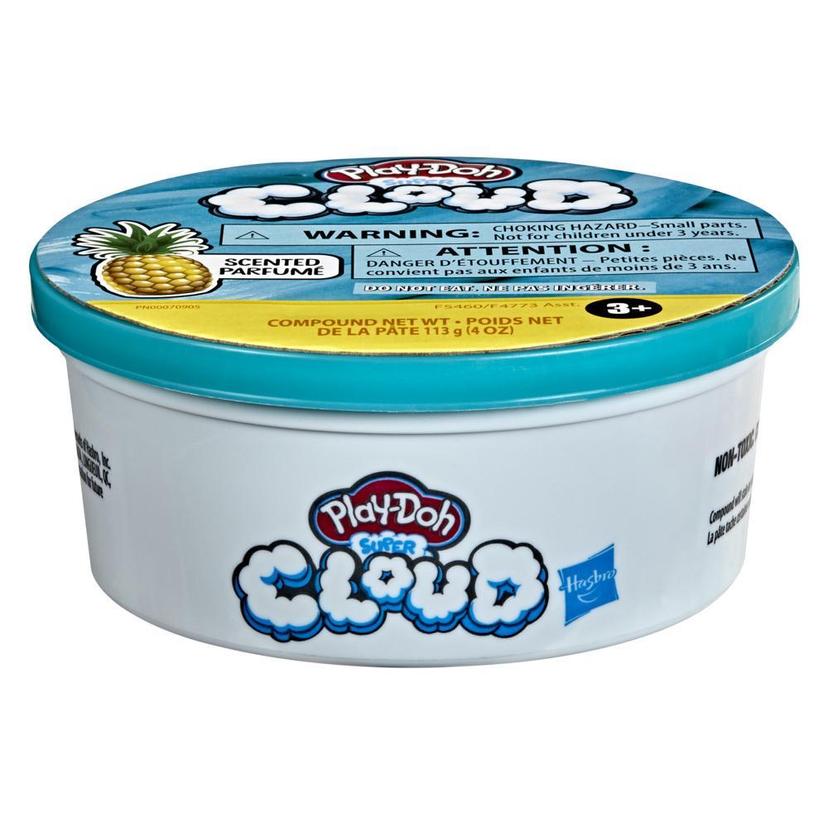 Play-Doh Super Cloud Teal Pineapple Scented 4-Ounce Single Can of Puffy, Ooey Gooey Compound, Non-Toxic product image 1