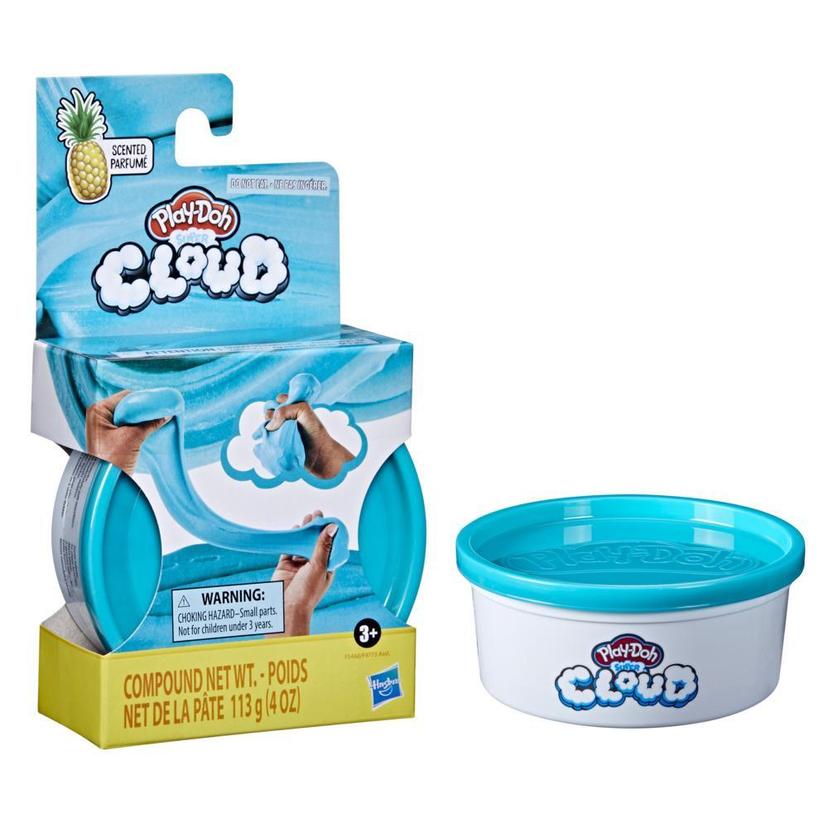 Play-Doh Super Cloud Teal Pineapple Scented 4-Ounce Single Can of Puffy, Ooey Gooey Compound, Non-Toxic product image 1