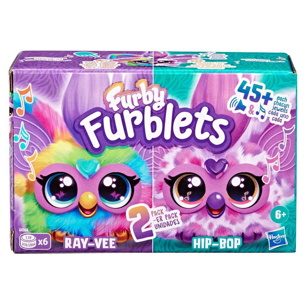 Furby Furblets Ray-Vee & Hip-Bop 2-Pack Mini Electronic Plush Toy for Girls & Boys 6+ product thumbnail 1