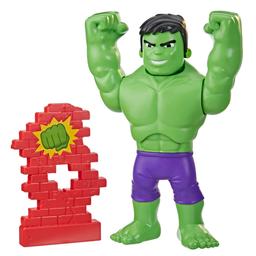 Marvel Spidey and His Amazing Friends Power Smash Hulk Preschool Toy, Face-Changing 10-inch Hulk Action Figure, Ages 3+ product thumbnail 1