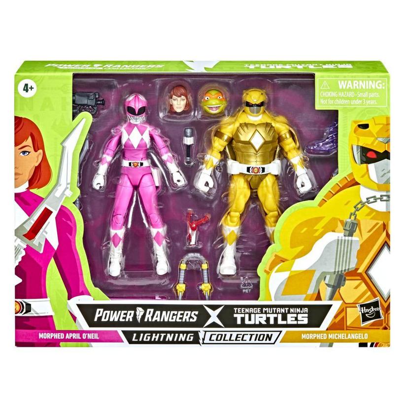 Power Rangers X Teenage Mutant Ninja Turtles Lightning Collection Morphed Michelangelo and Morphed April O’Neil product image 1