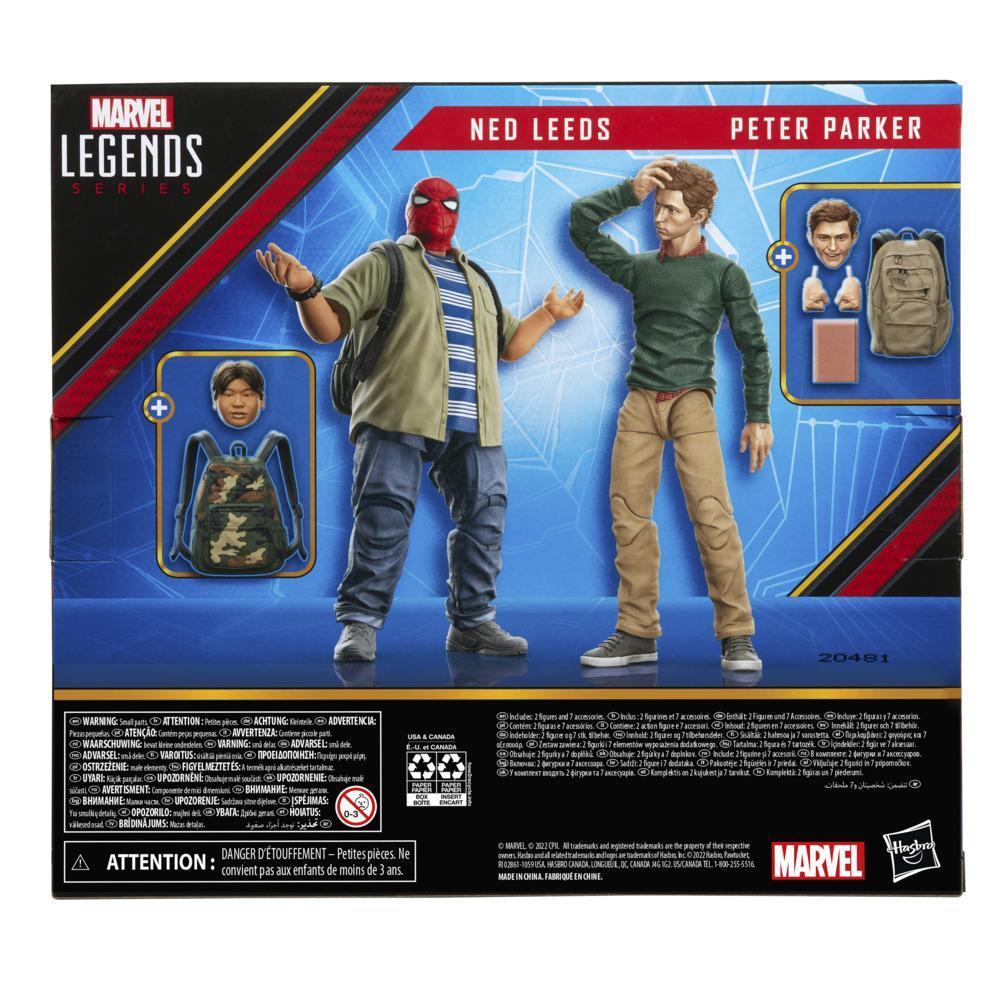 Marvel Legends Series Spider-Man 60th Anniversary Peter Parker and Ned Leeds 2-Pack 6-Inch Action Figures, 7 Accessories product thumbnail 1