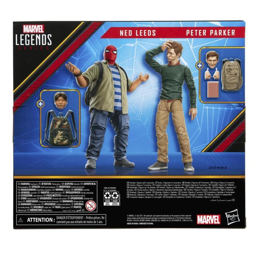 Marvel Legends Series Spider-Man 60th Anniversary Peter Parker and Ned Leeds 2-Pack 6-Inch Action Figures, 7 Accessories product image 1