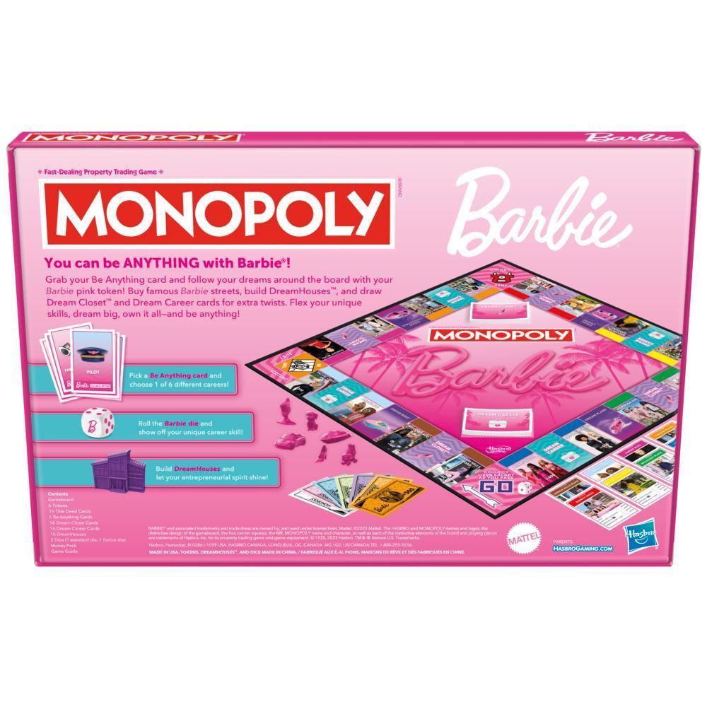 Monopoly: Barbie Edition Board Game, Family Games for 2-6 Players, Ages 8+ product thumbnail 1