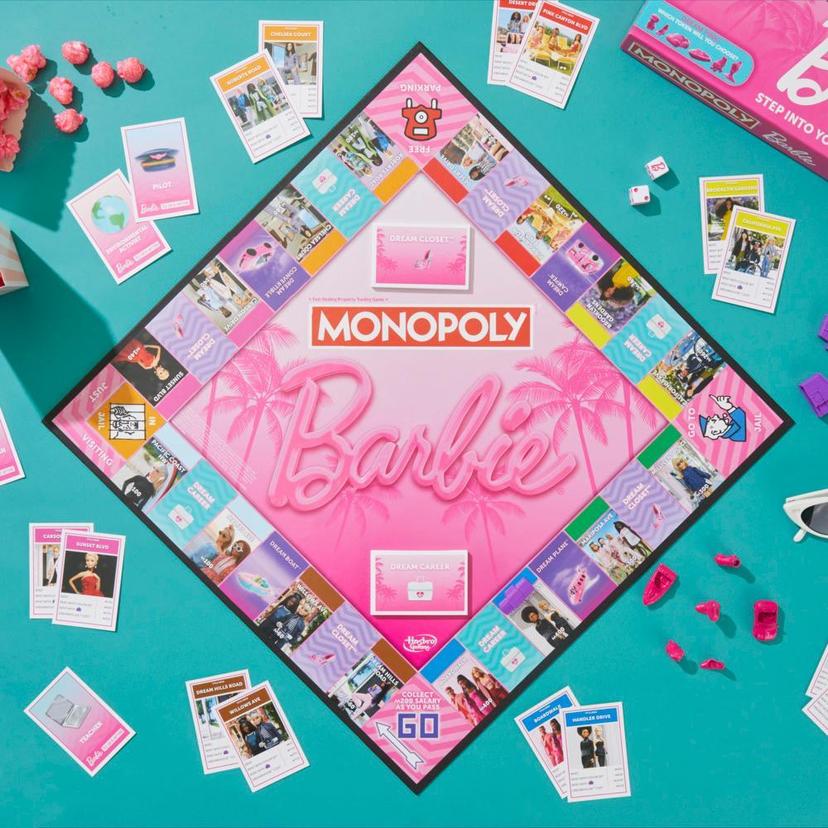 Monopoly: Barbie Edition Board Game, Family Games for 2-6 Players, Ages 8+ product image 1