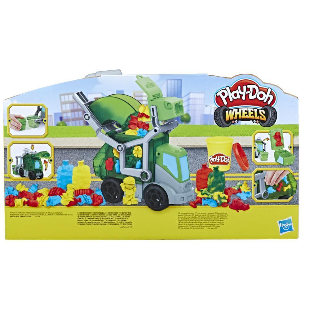 Play-Doh Wheels Dumpin' Fun 2-in-1 Garbage Truck with Garbage Compound and 3 Cans product thumbnail 1