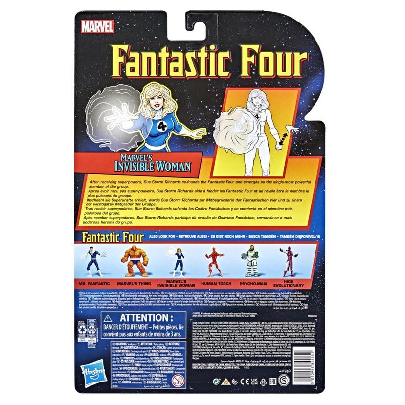 Hasbro Marvel Legends Series Retro Fantastic Four Marvel's Invisible Woman 6-inch Action Figure Toy, Includes 3 Accessories product image 1