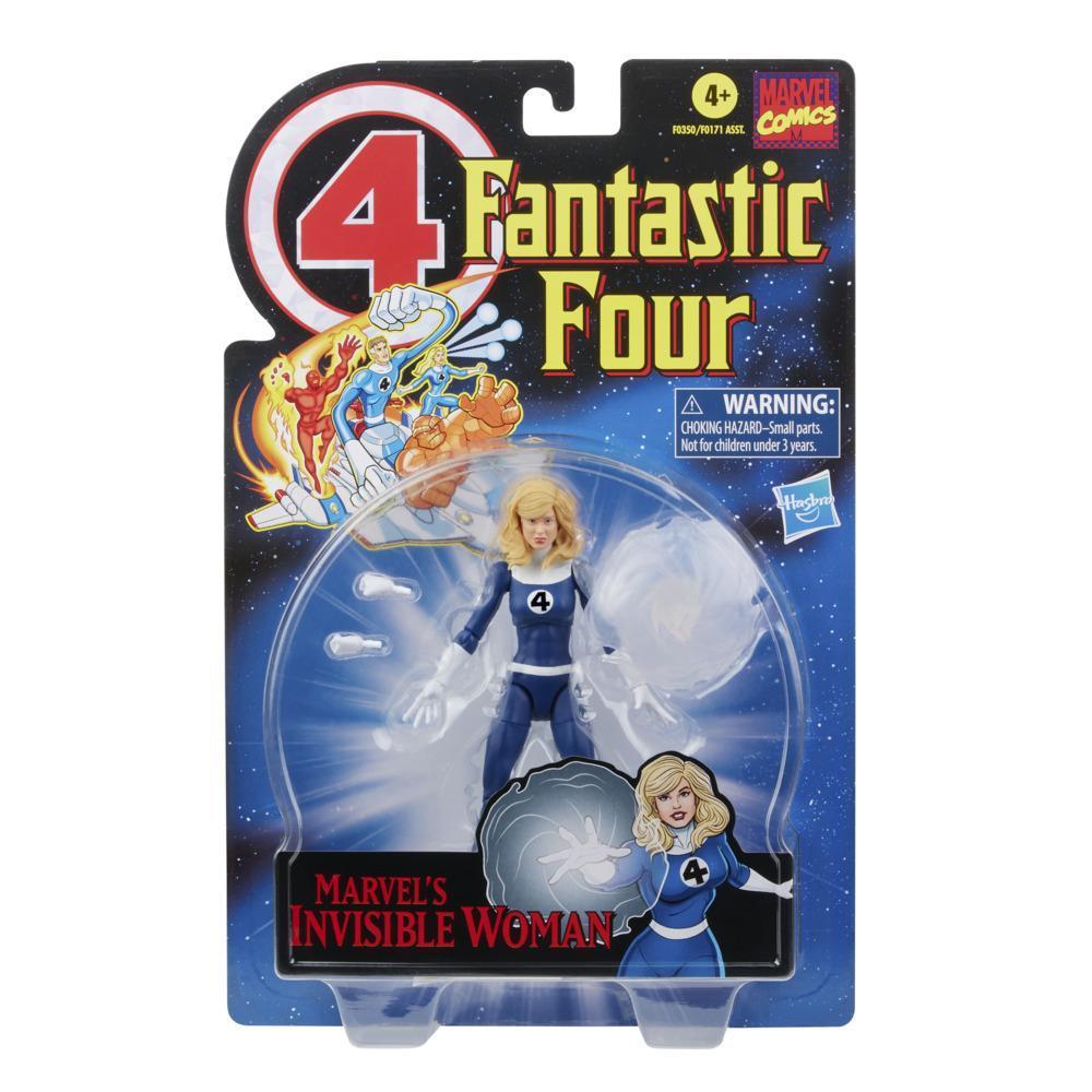 Hasbro Marvel Legends Series Retro Fantastic Four Marvel's Invisible Woman 6-inch Action Figure Toy, Includes 3 Accessories product image 1