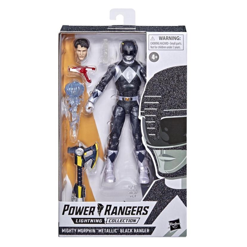 Power Rangers Lightning Collection Mighty Morphin Metallic Black Ranger 6-Inch Premium Collectible Action Figure Toy product image 1