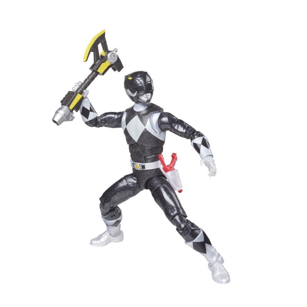 Power Rangers Lightning Collection Mighty Morphin Metallic Black Ranger 6-Inch Premium Collectible Action Figure Toy product thumbnail 1