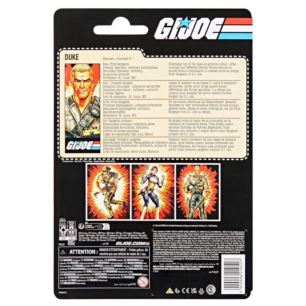 G.I. Joe Classified Series Retro Cardback, Duke, 6” Action Figure product thumbnail 1