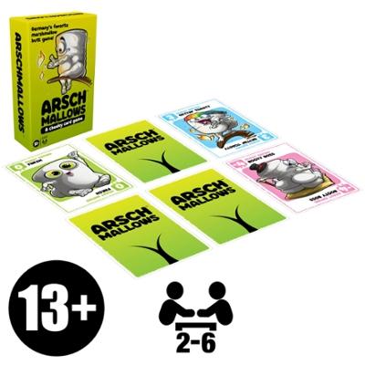 Arschmallows Card Game, Marshmallow Butt Game, Family Party Games for 2 to 6 Players, Ages 13+ product image 1