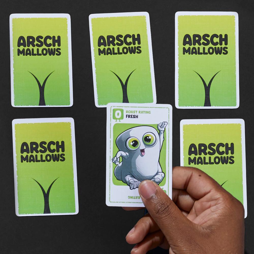 Arschmallows Card Game, Marshmallow Butt Game, Family Party Games for 2 to 6 Players, Ages 13+ product thumbnail 1