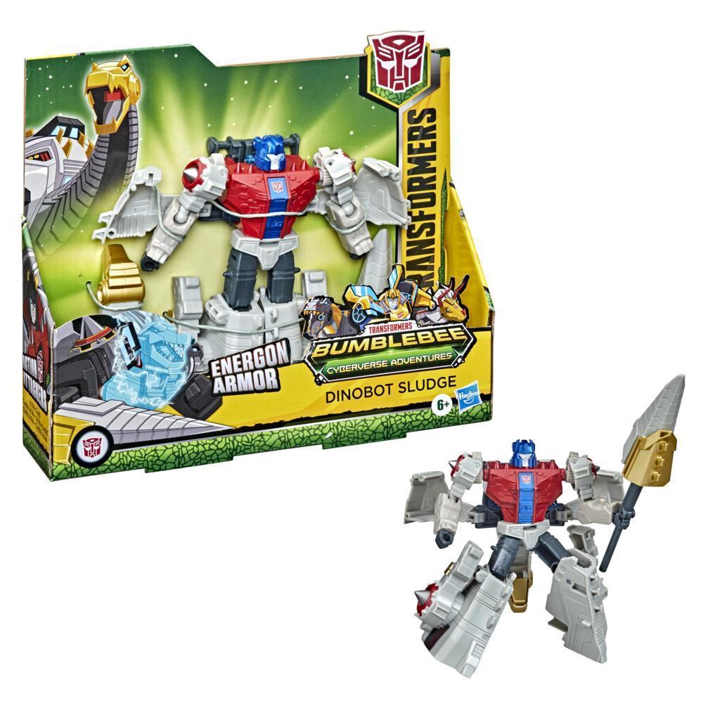 Transformers Bumblebee Cyberverse Adventures Dinobots Unite Ultra Class Dinobot Sludge Figure, Age 6 and Up, 6.75-inch product thumbnail 1