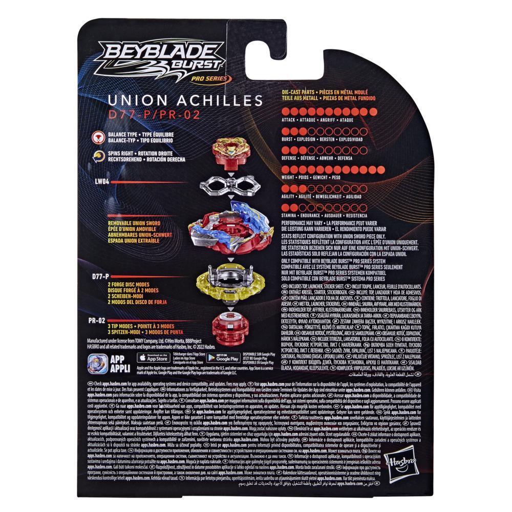 Beyblade Burst Pro Series Union Achilles Spinning Top Starter Pack -- Battling Game Top with Launcher Toy product thumbnail 1