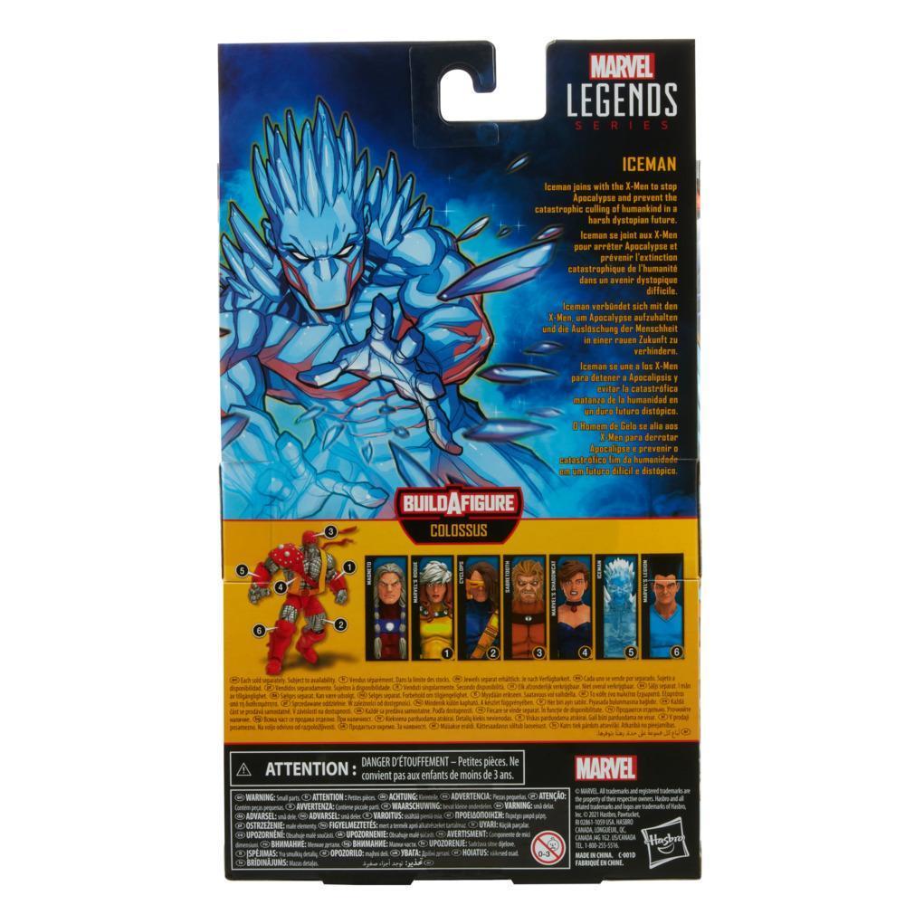 Hasbro Marvel Legends Series 6-inch Scale Action Figure Toy Iceman, Includes Premium Design, 2 Accessories, and 1 Build-A-Figure Part product thumbnail 1