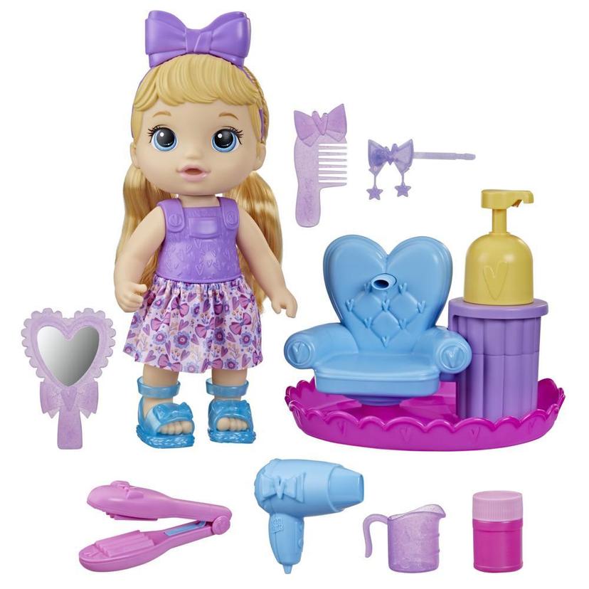Baby Alive Sudsy Styling Doll, 12-Inch Toy for Kids 3 and Up, Salon Baby  Doll Accessories, Bubble Solution, Blonde Hair - Baby Alive