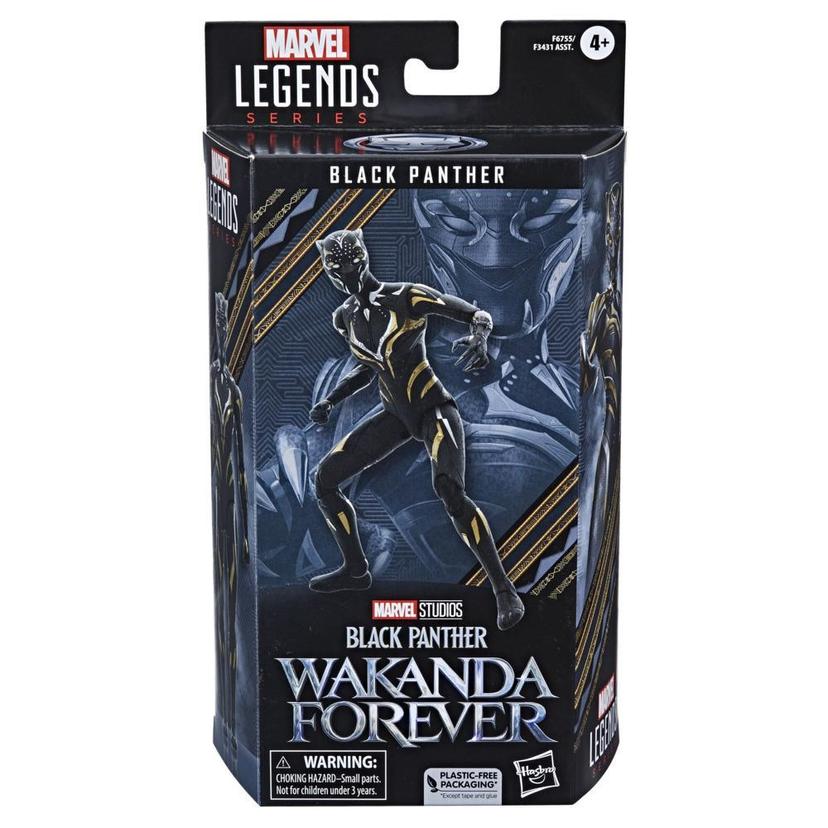 Marvel Legends Series Black Panther Wakanda Forever Black Panther 6-inch Action Figure Toy, 2 Accessories product image 1