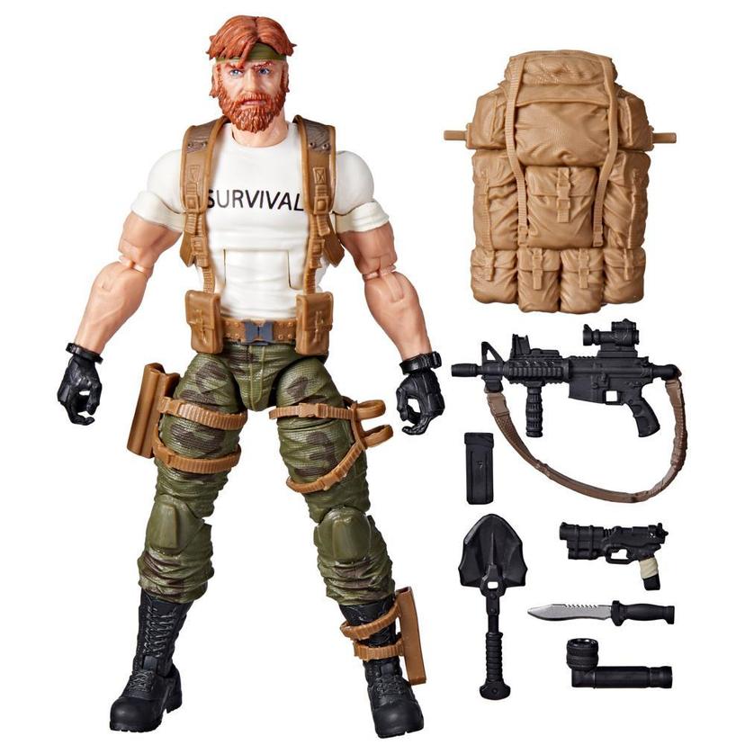G.I. Joe Classified Series Stuart "Outback" Selkirk Action Figure 63 Collectible Toy, Accessories, Custom Package Art product image 1