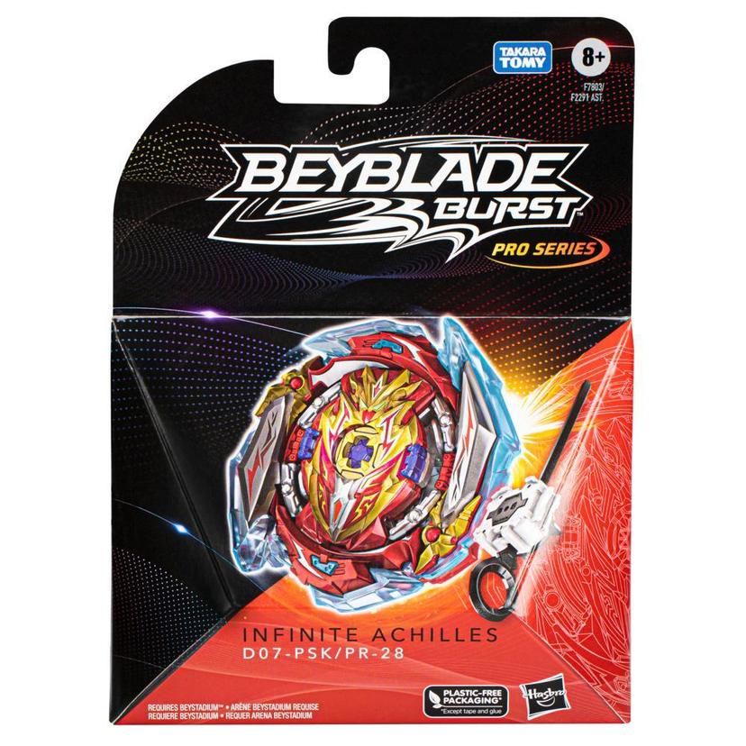 Beyblade Burst QuadStrike Zeal Achilles A8 Spinning Top Starter Pack,  Balance/Defense Type Battling Game with Launcher, Kids Toy Set