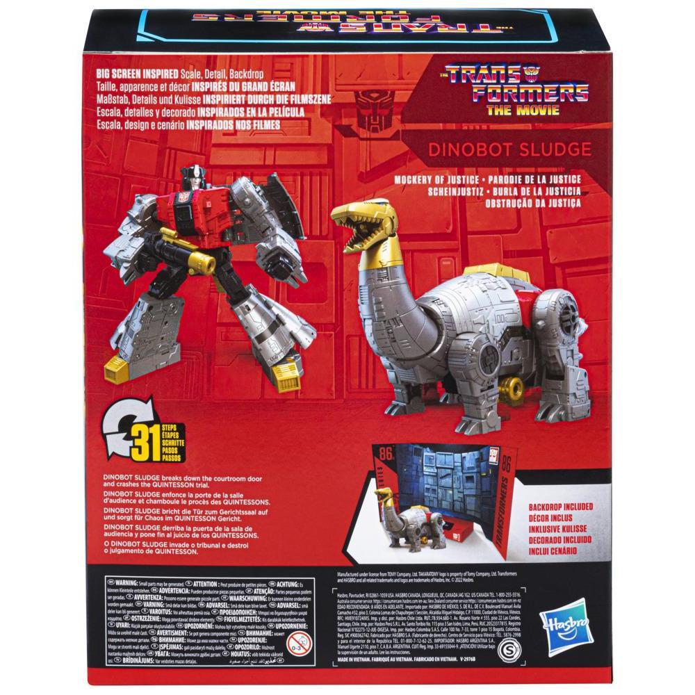 Transformers Toys Studio Series 86-15 Leader The Transformers: The Movie Dinobot Sludge Action Figure, 8.5-inch product thumbnail 1