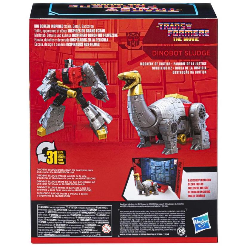 Transformers Toys Studio Series 86-15 Leader The Transformers: The Movie Dinobot Sludge Action Figure, 8.5-inch product image 1
