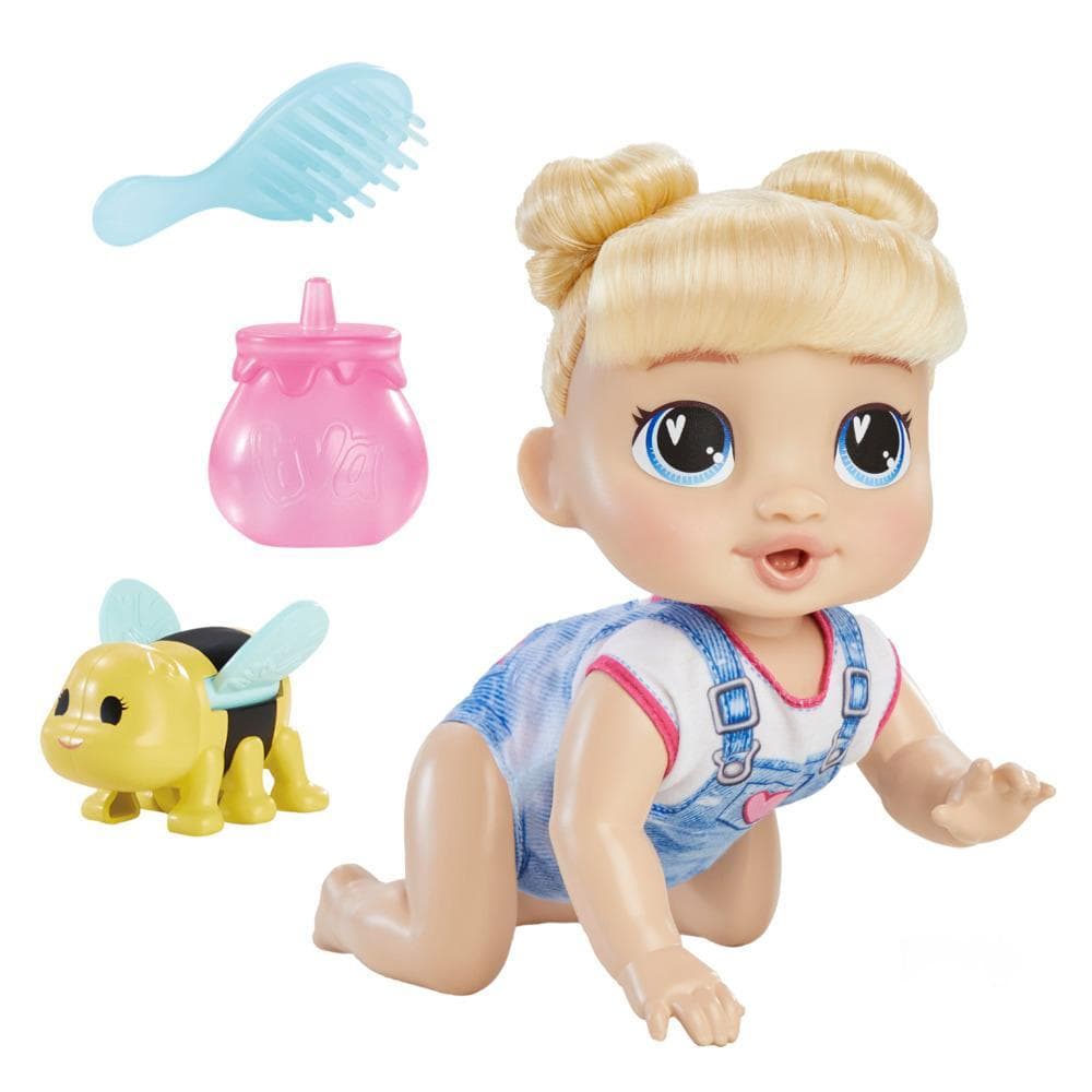 Baby Alive Crawl 'n Play Harper Hugs Doll, Blonde Hair, Electronic Kids Toys for Girls & Boys 3+ product image 1