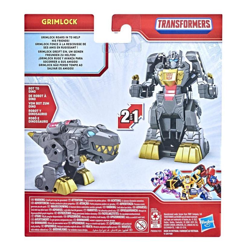 Transformers Classic Heroes Team Grimlock Converting Toy, 4.5-Inch Action Figure, Kids Ages 3 and Up product image 1
