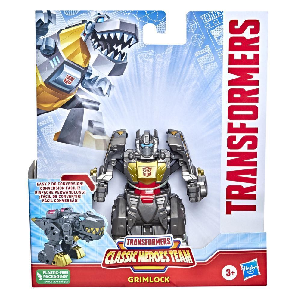 Transformers Classic Heroes Team Grimlock Converting Toy, 4.5-Inch Action Figure, Kids Ages 3 and Up product thumbnail 1