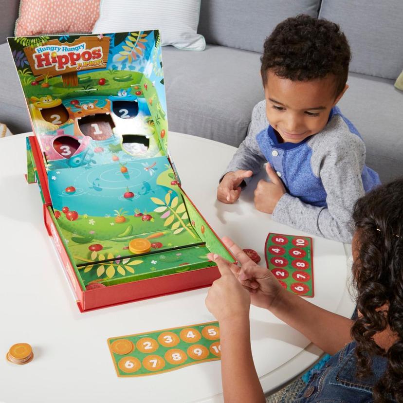 Hungry Hungry Hippos Junior Board Game, Preschool Games, Kids Board Games, Counting & Number Game product image 1