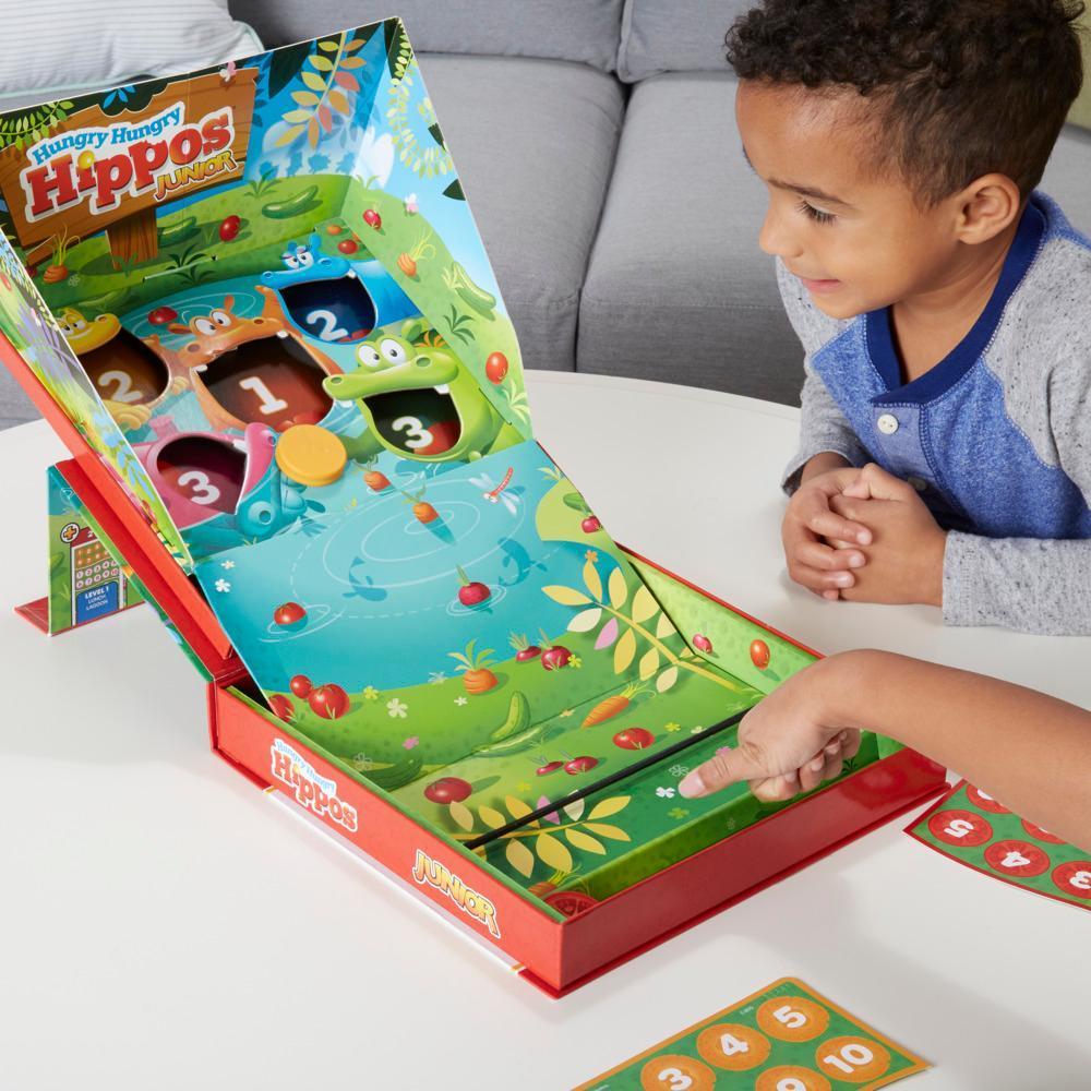 Hungry Hungry Hippos Junior Board Game, Preschool Games, Kids Board Games, Counting & Number Game product image 1