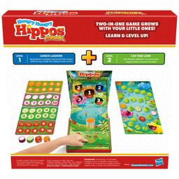 Hungry Hungry Hippos Junior Board Game, Preschool Games, Kids Board Games, Counting & Number Game product thumbnail 1