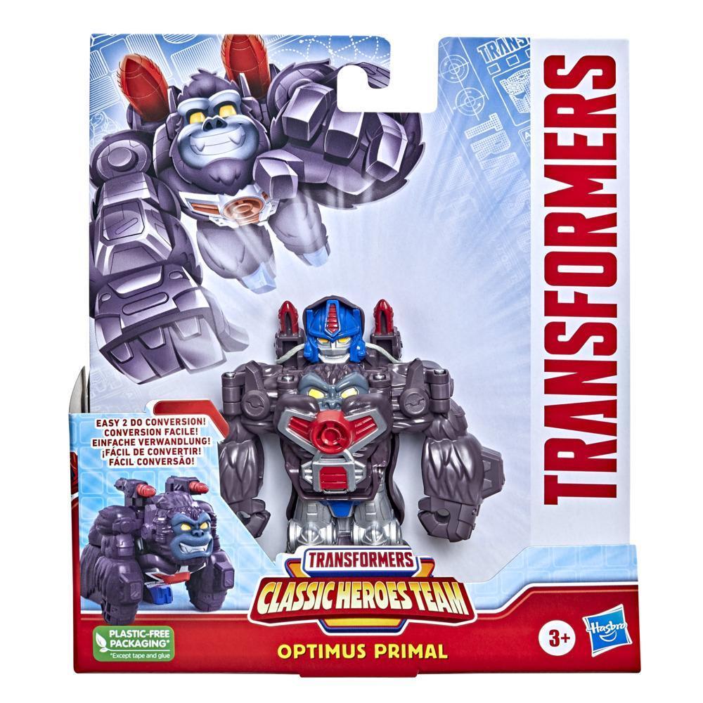 Transformers Classic Heroes Team Optimus Primal Converting Toy, 4.5-Inch Action Figure, Kids Ages 3 and Up product thumbnail 1