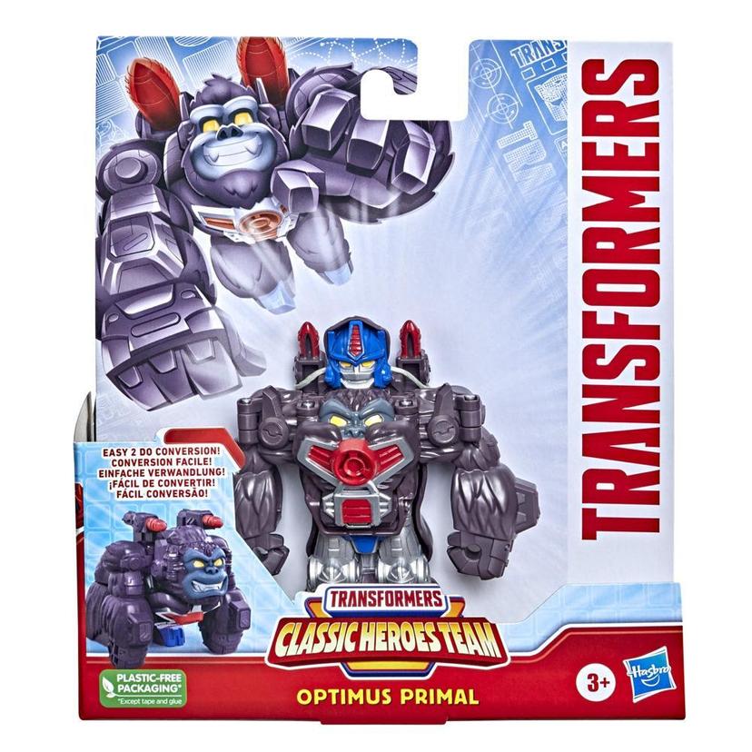 Transformers Classic Heroes Team Optimus Primal Converting Toy, 4.5-Inch Action Figure, Kids Ages 3 and Up product image 1