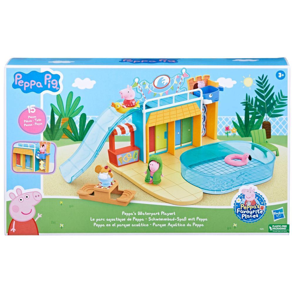 Peppa Pig Toys Peppa's Waterpark Playset with 15 Pieces, Preschool Toys product thumbnail 1