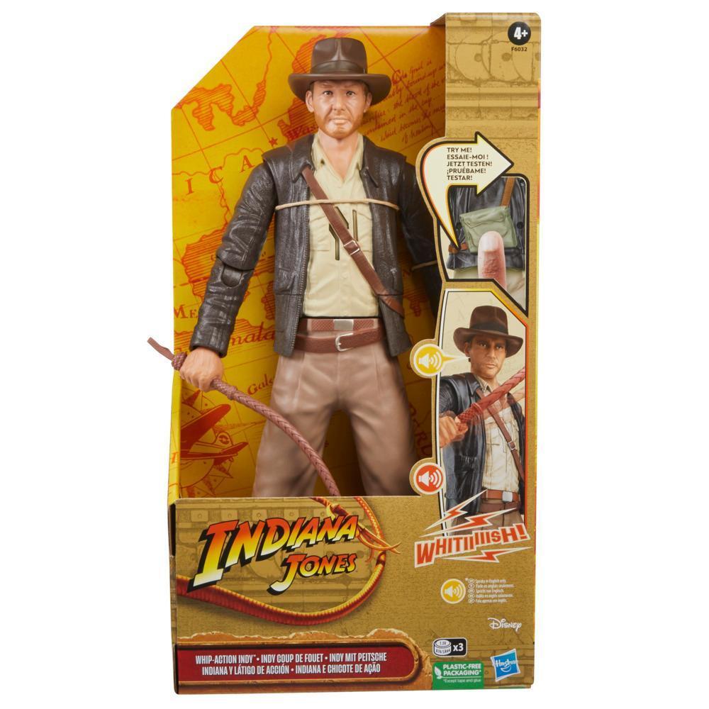 Indiana Jones Whip-Action Indy Indiana Jones Action Figure with Sounds & Phrases (12”) product thumbnail 1