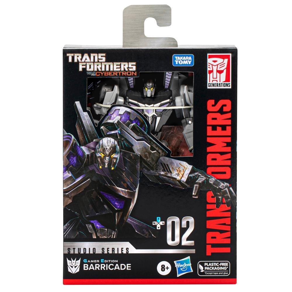 Transformers Studio Series Deluxe 02 Gamer Edition Barricade Converting Action Figure (4.5”) product thumbnail 1