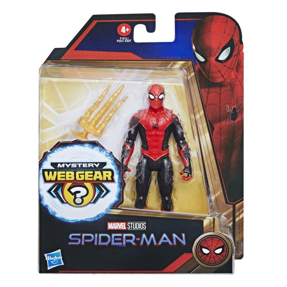 Marvel Spider-Man 6-Inch Mystery Web Gear Upgraded Black and Red Suit Spider-Man, 1 Mystery Web Gear Armor Accessory and  1 Character Accessory, Ages 4 and Up product thumbnail 1