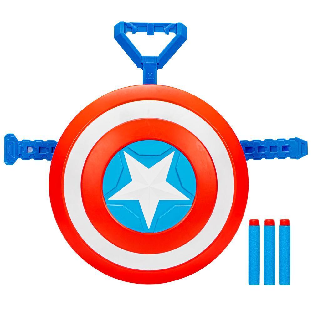 Marvel Mech Strike Mechasaurs Captain America Redwing, NERF Blaster with 3 Darts product thumbnail 1