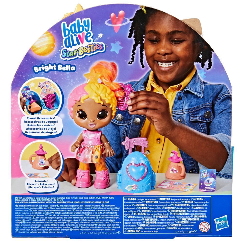 Baby Alive Star Besties Doll, Bright Bella, 8-inch Space-Themed Baby Alive Doll Toy with Accessories for Kids 3 and Up product thumbnail 1