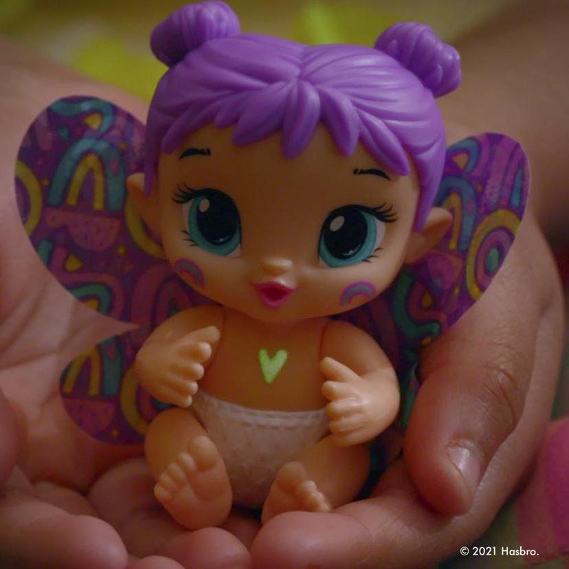 Baby Alive GloPixies Minis Doll, Plum Rainbow, Glow-In-The-Dark 3.75-Inch Pixie Toy with Surprise Friend, Kids 3 and Up product image 1