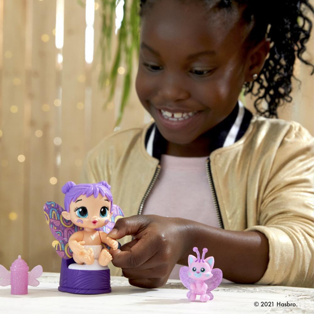 Baby Alive GloPixies Minis Doll, Plum Rainbow, Glow-In-The-Dark 3.75-Inch Pixie Toy with Surprise Friend, Kids 3 and Up product thumbnail 1