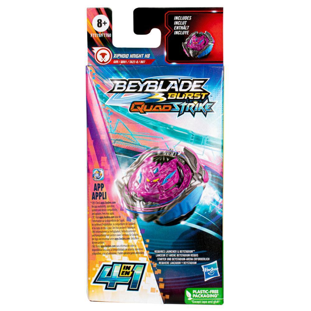 Beyblade Burst QuadStrike Xiphoid Knight K8 Spinning Top Single Pack, Battling Game Toy product thumbnail 1