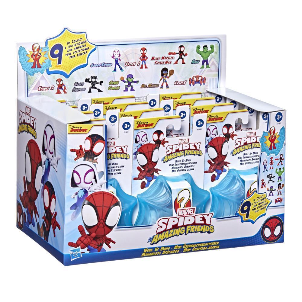 Marvel Spidey and His Amazing Friends Webs Up Mini, Collectible 2.5-Inch Scale Action Figure In Web Case, For Kids 3 And Up product thumbnail 1
