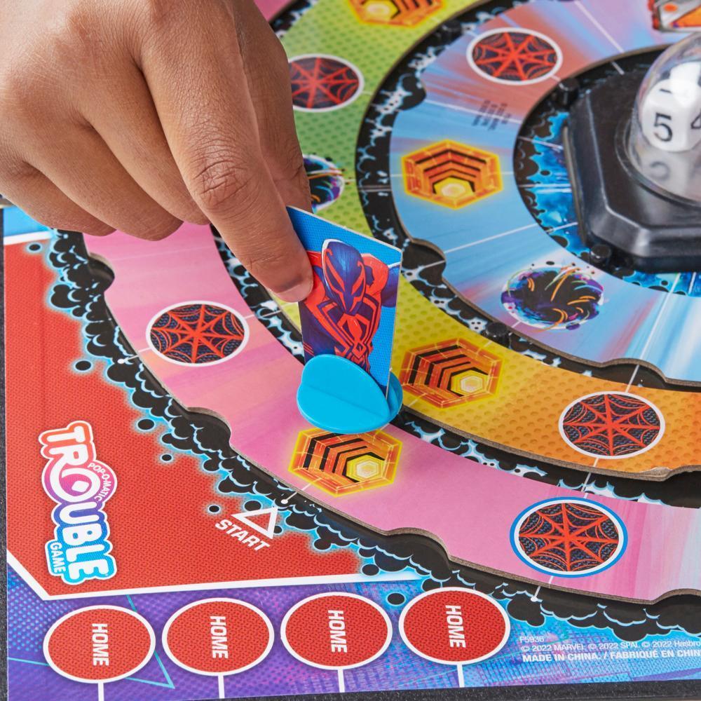 Trouble: Spider-Man Across the Spider-Verse Part One Edition Game for Marvel Fans, Ages 8+, 2-4 Players, Rotating Gameboard product thumbnail 1