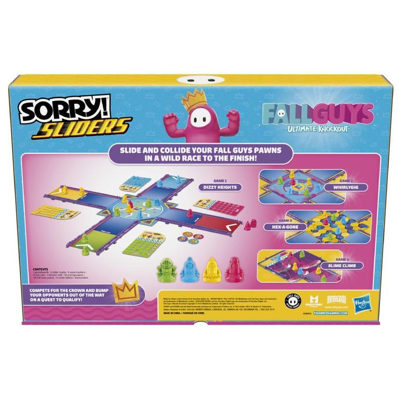  Hasbro Gaming Sorry! Sliders Fall Guys Ultimate Knockout Board  Game for Kids Ages 8 and Up, Exciting Twist on The Classic Hasbro Family  Board Game : Toys & Games