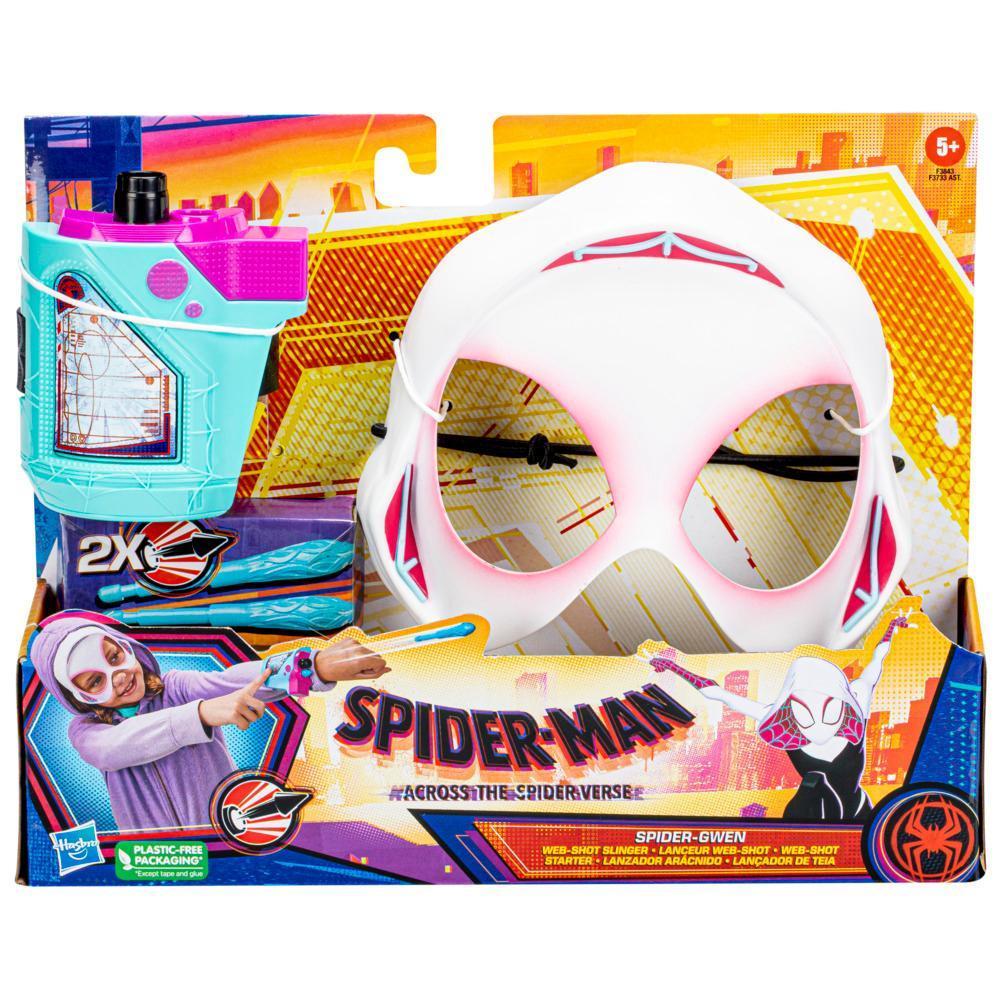 Marvel Spider-Man: Across the Spider-Gwen Web-Shot Slinger Mask and Blaster Set, Marvel Toys for Kids Ages 5 and Up product thumbnail 1