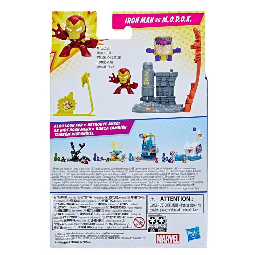 Marvel Stunt Squad Iron Man vs. M.O.D.O.K. Playset with Action Figures (1.5”) product image 1