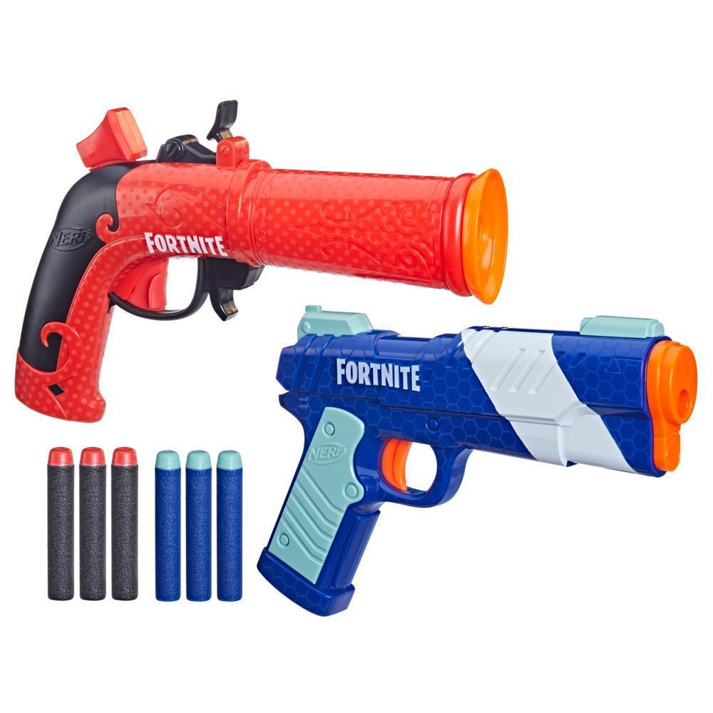 Nerf Fortnite Dual Pack Includes 2 Fortnite Blasters and 6 Nerf Elite Darts product thumbnail 1