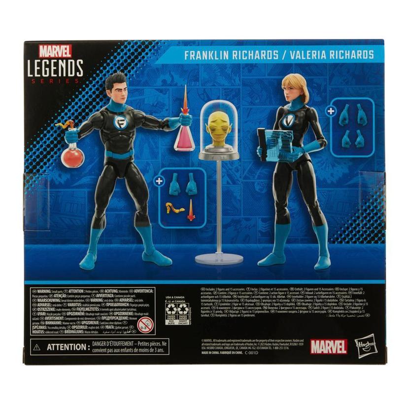 Hasbro Marvel Legends Series Franklin Richards and Valeria Richards Fantastic Four Figures product image 1